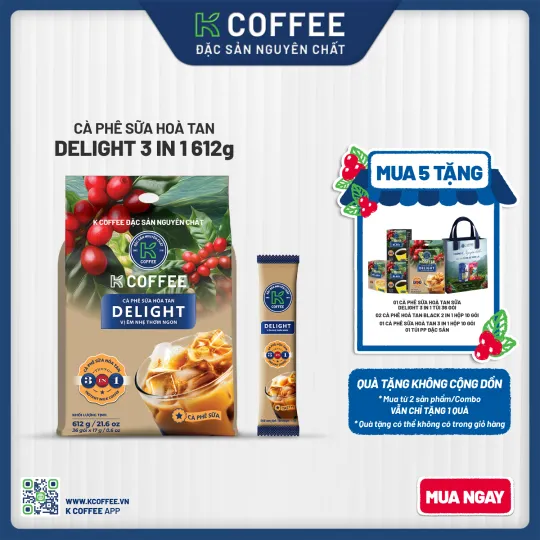 delight 3in1 612 mua 5 tặng 5